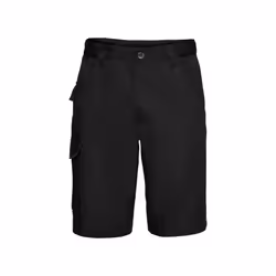 Russell Mens Polycotton Twill Shorts - 48R, Black