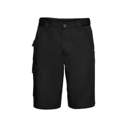 Russell Mens Polycotton Twill Shorts - 48R, Black