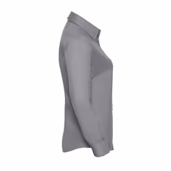 Russell Womens/Ladies Oxford Easy-Care Long-Sleeved Shirt - XL, Silver