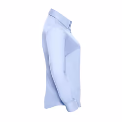 Russell Womens/Ladies Oxford Easy-Care Long-Sleeved Shirt - XL, Oxford Blue