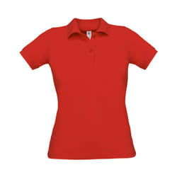 B&C Womens/Ladies Safran Pure Polo Shirt - XS, Red