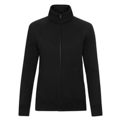 Fruit of the Loom Womens/Ladies Premium Lady Fit Sweat Jacket - M, Black