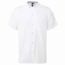 Premier Unisex Adult Recyclight Short-Sleeved Chef Shirt - XS, White