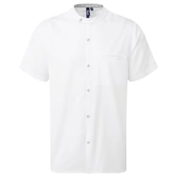 Premier Unisex Adult Recyclight Short-Sleeved Chef Shirt - XS, White