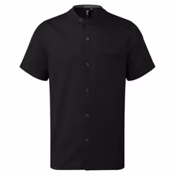 Premier Unisex Adult Recyclight Short-Sleeved Chef Shirt - XS, Black