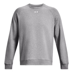 Under Armour Unisex Adult Rival Fleece Crew Neck Sweatshirt - S, Castle Rock/White
