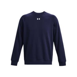 Under Armour Unisex Adult Rival Fleece Crew Neck Sweatshirt - XL, Midnight Navy/White