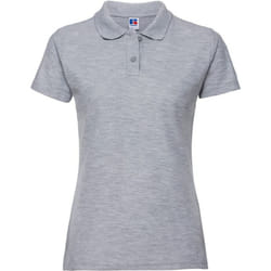 Russell Womens/Ladies Classic Plain Polycotton Polo Shirt - 10 UK, Light Oxford Grey