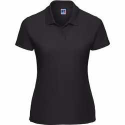 Russell Womens/Ladies Classic Plain Polycotton Polo Shirt - 8 UK, Black