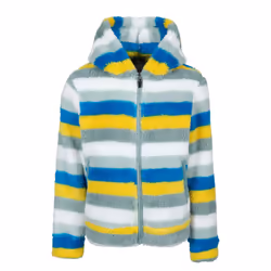 Trespass Childrens/Kids Wonderful Stripe Fleece Jacket - 2-3 Years, Teal Mist