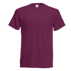 Fruit Of The Loom Mens Original Short Sleeve T-Shirt - XXL, Burgundy