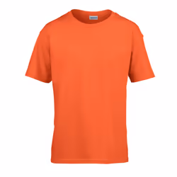 Gildan Childens/Kids SoftStyle Ringspun T-Shirt - 12-13 Years, Orange
