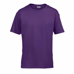 Gildan Childens/Kids SoftStyle Ringspun T-Shirt - 12-13 Years, Purple