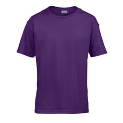 Gildan Childens/Kids SoftStyle Ringspun T-Shirt - 12-13 Years, Purple