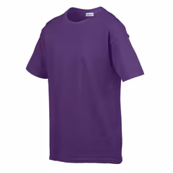Gildan Childens/Kids SoftStyle Ringspun T-Shirt - 12-13 Years, Purple