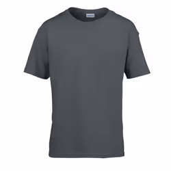 Gildan Childens/Kids SoftStyle Ringspun T-Shirt - 12-13 Years, Charcoal