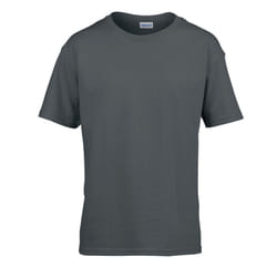 Gildan Childens/Kids SoftStyle Ringspun T-Shirt - 12-13 Years, Charcoal