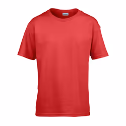 Gildan Childens/Kids SoftStyle Ringspun T-Shirt - 12-13 Years, Red