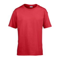 Gildan Childens/Kids SoftStyle Ringspun T-Shirt - 12-13 Years, Red