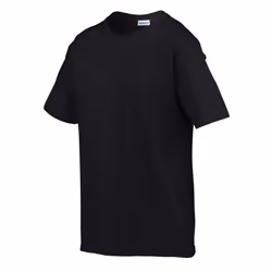 Gildan Childens/Kids SoftStyle Ringspun T-Shirt - 7-8 Years, Black