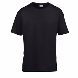 Gildan Childens/Kids SoftStyle Ringspun T-Shirt - 12-13 Years, Black