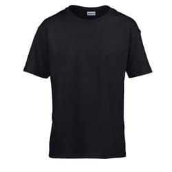 Gildan Childens/Kids SoftStyle Ringspun T-Shirt - 12-13 Years, Black