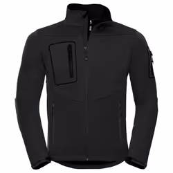 Russell Mens Sports Soft Shell Jacket - XS, Black