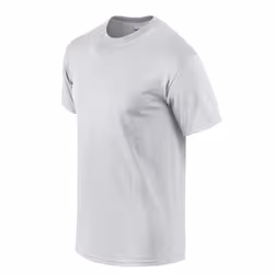 Gildan Mens Cotton T-Shirt - S, Ash