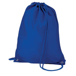 Quadra Drawstring Bag - One Size, Bright Royal Blue