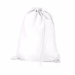 Quadra Drawstring Bag - One Size, White