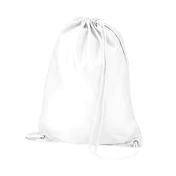 Quadra Drawstring Bag - One Size, White