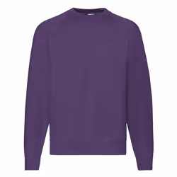 Fruit of the Loom Mens Classic Raglan Sweatshirt - XL, Purple