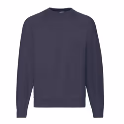 Fruit of the Loom Mens Classic Raglan Sweatshirt - XXL, Deep Navy