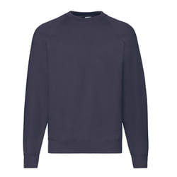 Fruit of the Loom Mens Classic Raglan Sweatshirt - L, Deep Navy