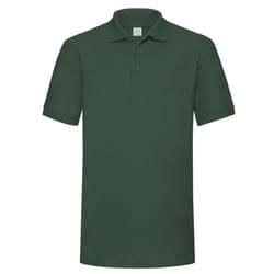 Fruit of the Loom Mens Polycotton Pique Heavy Polo Shirt - S, Bottle Green