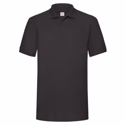 Fruit of the Loom Mens Polycotton Pique Heavy Polo Shirt - 3XL, Black
