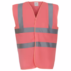 Yoko Unisex Adult Hi-Vis Waistcoat - 3XL, Pink