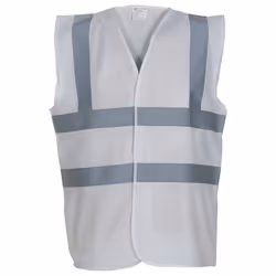 Yoko Unisex Adult Hi-Vis Waistcoat - 3XL, White