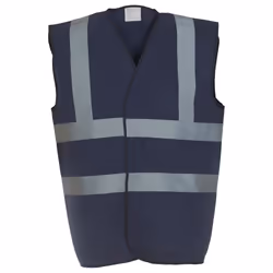 Yoko Unisex Adult Hi-Vis Waistcoat - XXL, Navy
