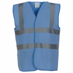 Yoko Unisex Adult Hi-Vis Waistcoat - L, Sky Blue