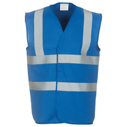 Yoko Unisex Adult Hi-Vis Waistcoat - M, Royal Blue