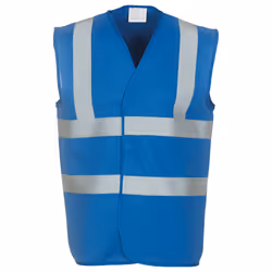 Yoko Unisex Adult Hi-Vis Waistcoat - XL, Royal Blue