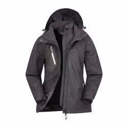 Mountain Warehouse Womens/Ladies Bracken Melange 3 in 1 Jacket - 20 UK, Black