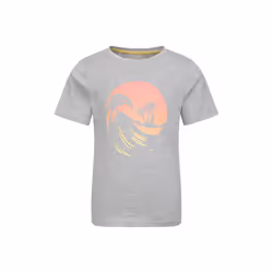Mountain Warehouse Childrens/Kids Beach Organic T-Shirt - 5-6 Years, Grey