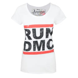 Amplified Womens/Ladies Run DMC Logo T-Shirt - XL, White
