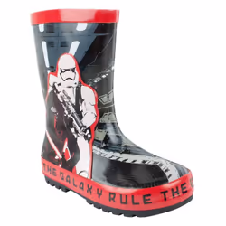 Star Wars Boys Rule The Galaxy Kylo Ren Wellington Boots - 7 UK Child, Black/Red