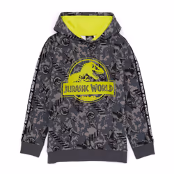 Jurassic World: Camp Cretaceous Childrens/Kids Logo Hoodie - 3-4 Years, Grey