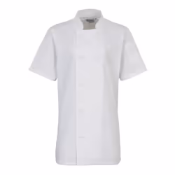 Premier Womens/Ladies Short-Sleeved Chef Jacket - S, White