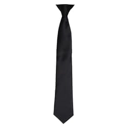 Premier Unisex Adult Satin Tie - One Size, Black