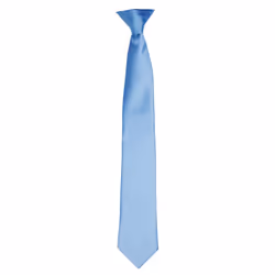 Premier Unisex Adult Satin Tie - One Size, Mid Blue